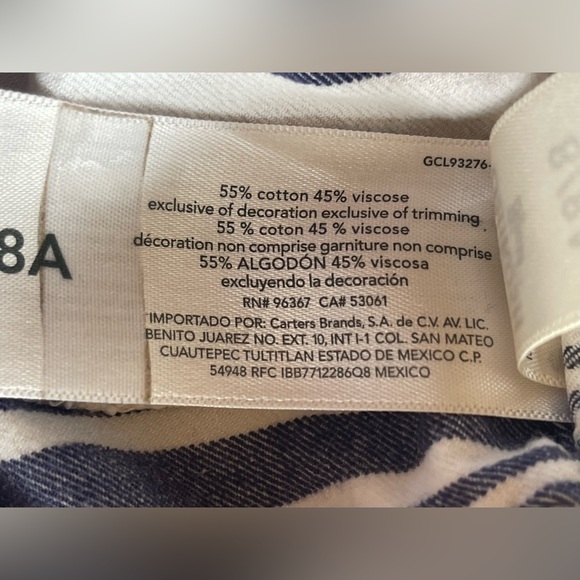 OSHKOSH B'GOSH: Drawstring, 2 Pocket, Stripped Shorts, Size 8/8A - Picture 5 of 5